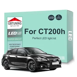 10Pcs Cars Accessories Canbus LED Interior Light For Lexus CT200h 2011 2012 2013 2014 2015 2016 2017 2018 2019 2020 2021 2022