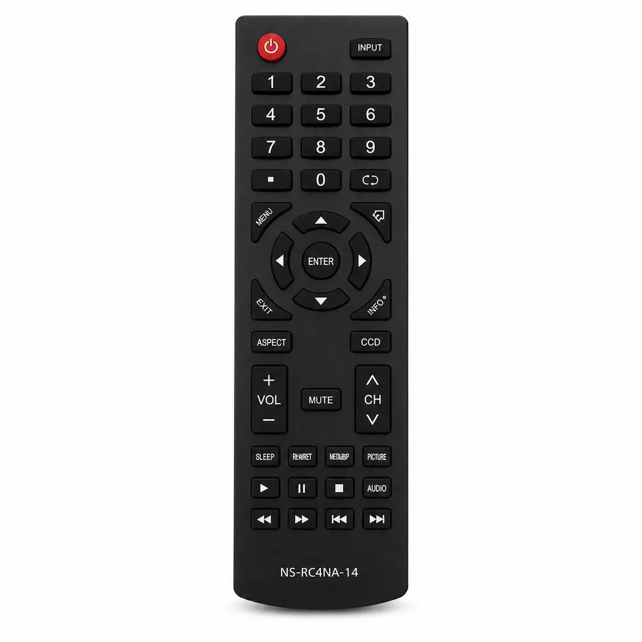 Replacement Remote Compatible For Insignia NS‑RC4NA‑14 All LCD LED Plasma TV No Programming Required Television Remote