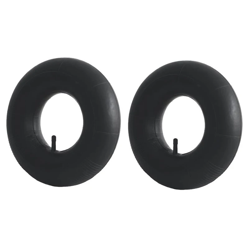 PTST Straight Valve 4.10-4 3.50-4 Inner Tube, 2-Pack 4.10/3.50-4 For Wheelbarrows, Mowers Hand Trucks And More
