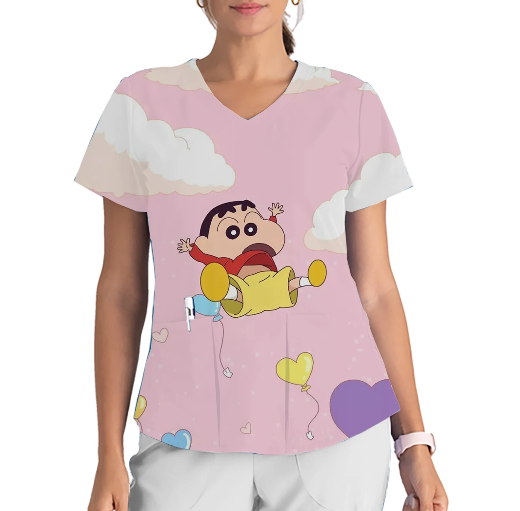 High quality 3D cartoon element printed short sleeved top T-shirt for women and men in spring and summer care clothing