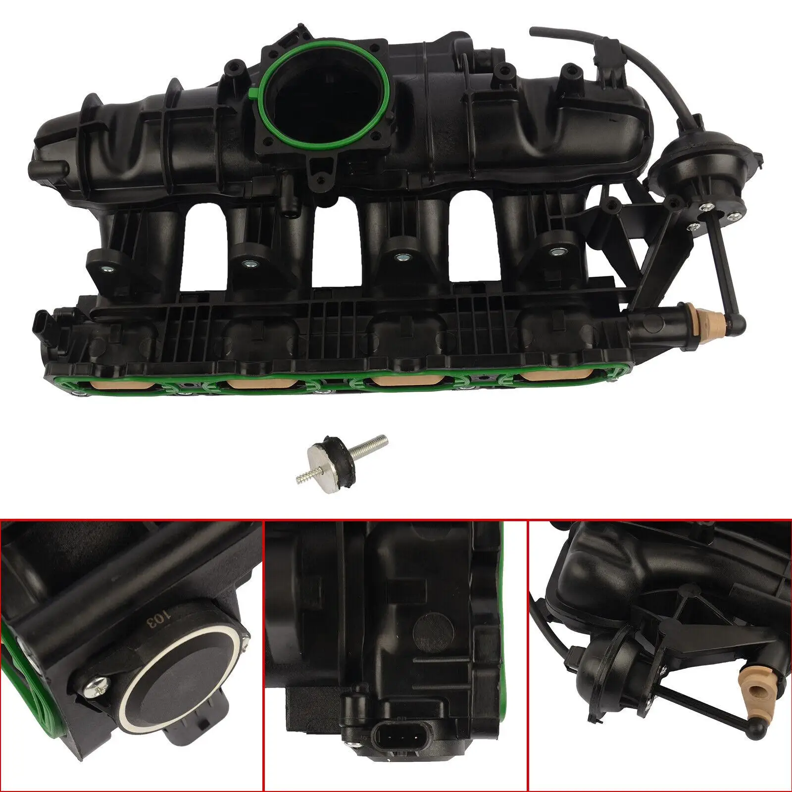 AP01 Intake Inlet Manifold w/sensor for Audi A4 B8 1.8 TFSI CABB 06H198211A 06H 198 211 A 2008-2013 06H133201E 06J133201AR