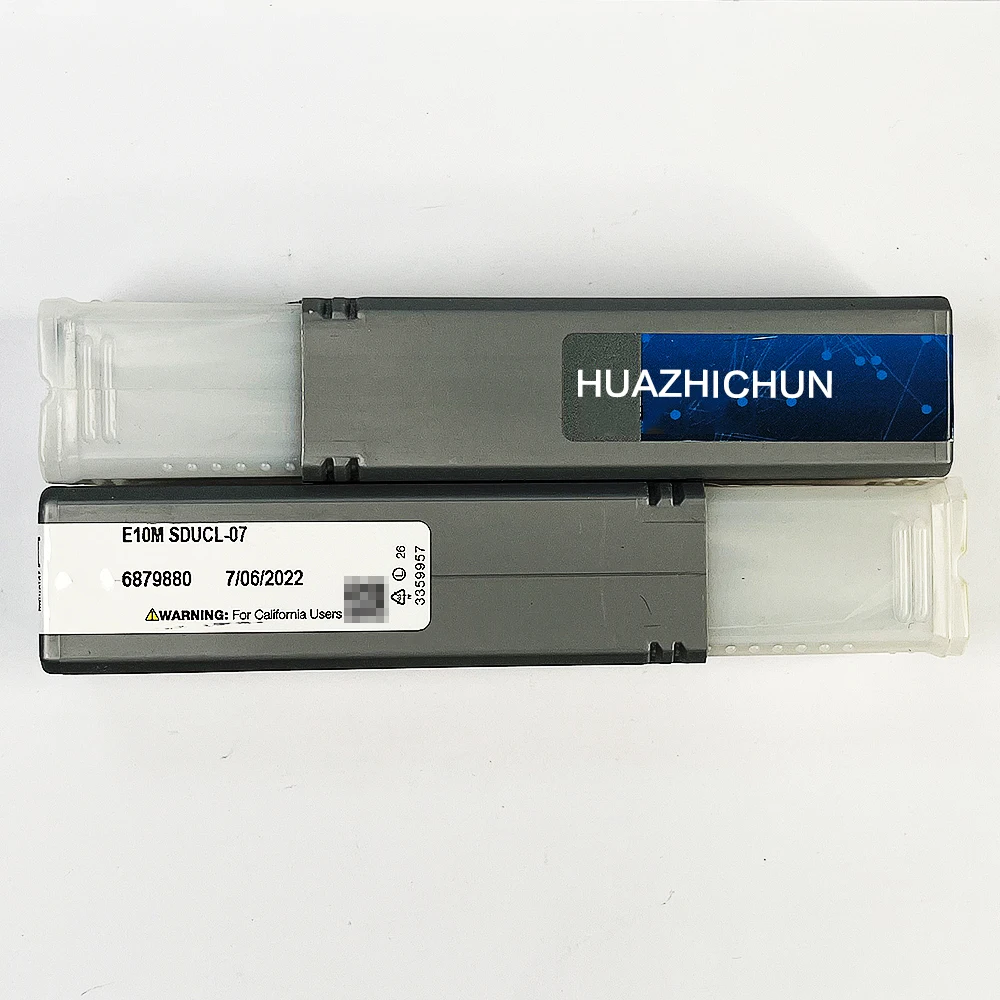 HUAZHICHUN E10M SDUCL-07 أداة تحول فولاذية عالية السرعة-SDUCR بار تحول حامل القاطع بار مخرطة CNC