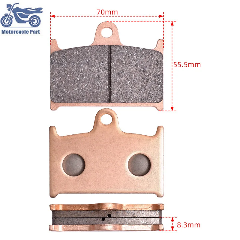 

Мотоциклетные медные спеченные передние тормозные колодки для TRIUMPH 2300 Rocket III 04-18 Sprint 955i 1050 1050i Daytona 600 650 750 900 955