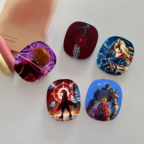 Anime F-Fullmetals A-Alchemists 맞춤형 Airpods Max 헤드폰 케이스 충격 방지 보호 광택 이어폰 Anti-fall Cover