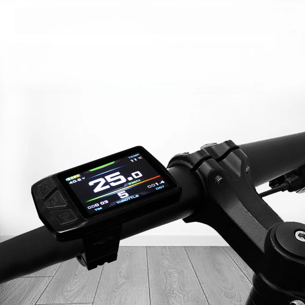 

For KT-TF01U E-bike Display New Intelligent Colorful Display With USB 24V36V48V Display Instrument Panel SM Connector Accessory