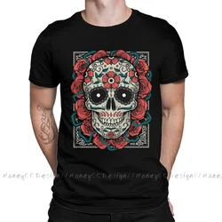 Shirt Men Clothing Mexico Skull Sugar T-Shirt Mexican Skull 1 Fashion Unisex Short Sleeve TShirt Loose