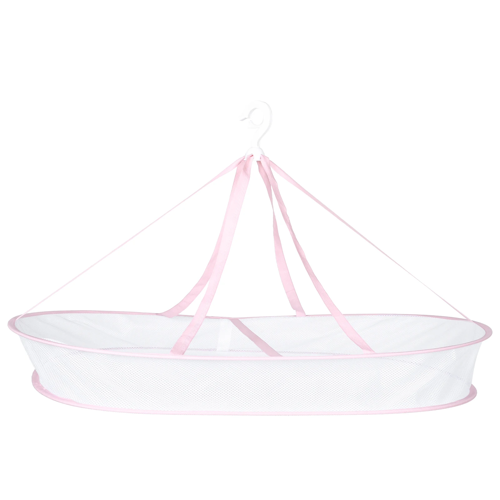 

Foldable Drying Basket Single Layer Clothes Net Bag Laundry Tool Storage Container Home Use Hanger Beauty Sponge Rack