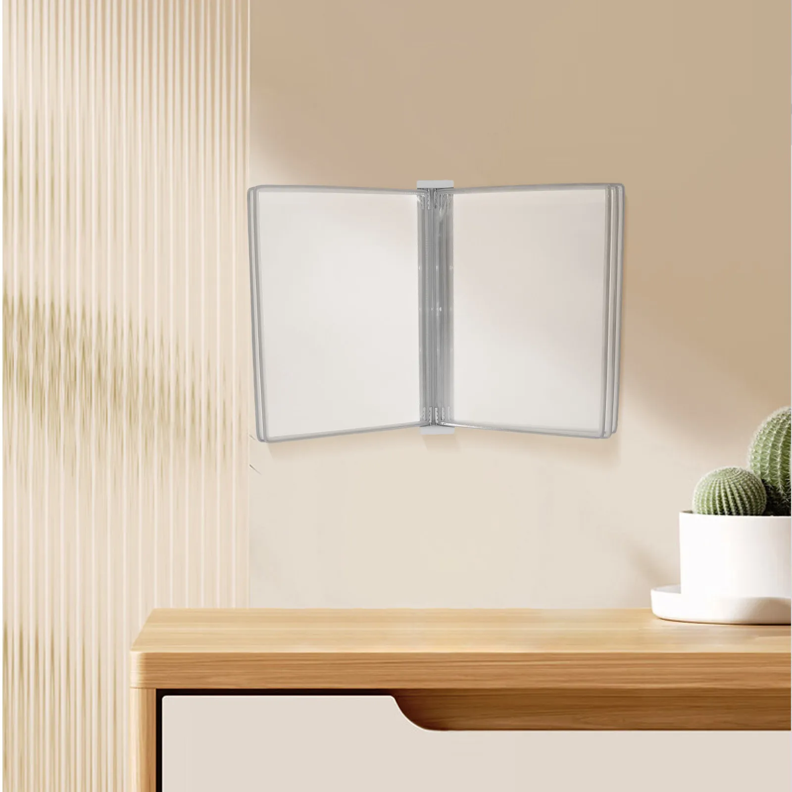 

Wall Mounted File Organizer A4 Space Saving Document Holder Office Classroom Wall File Holder Display Rack Document Organizer