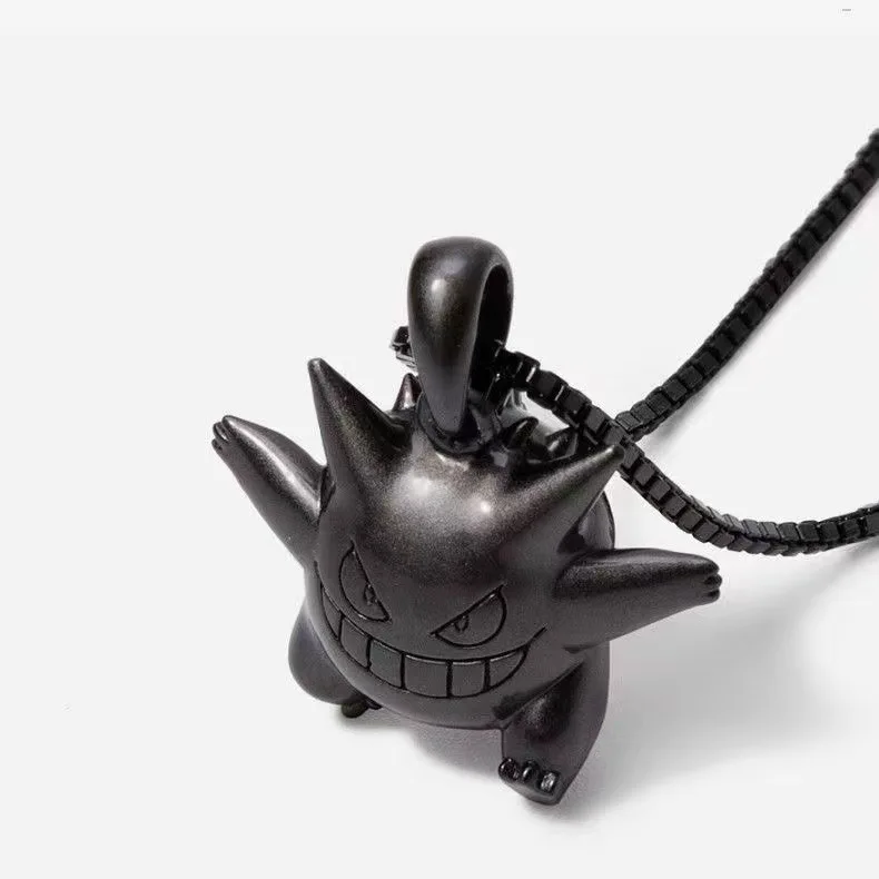 Collar de Pokémon Gengar, adorno periférico de Anime, cadena de suéter de Pikachu, Hip Hop