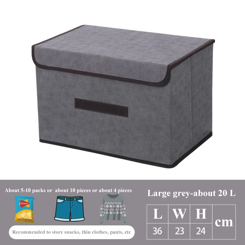 4 Pcs Foldable Storage Box Clothing Debris Storage Box Dustproof Storage Box with Cover