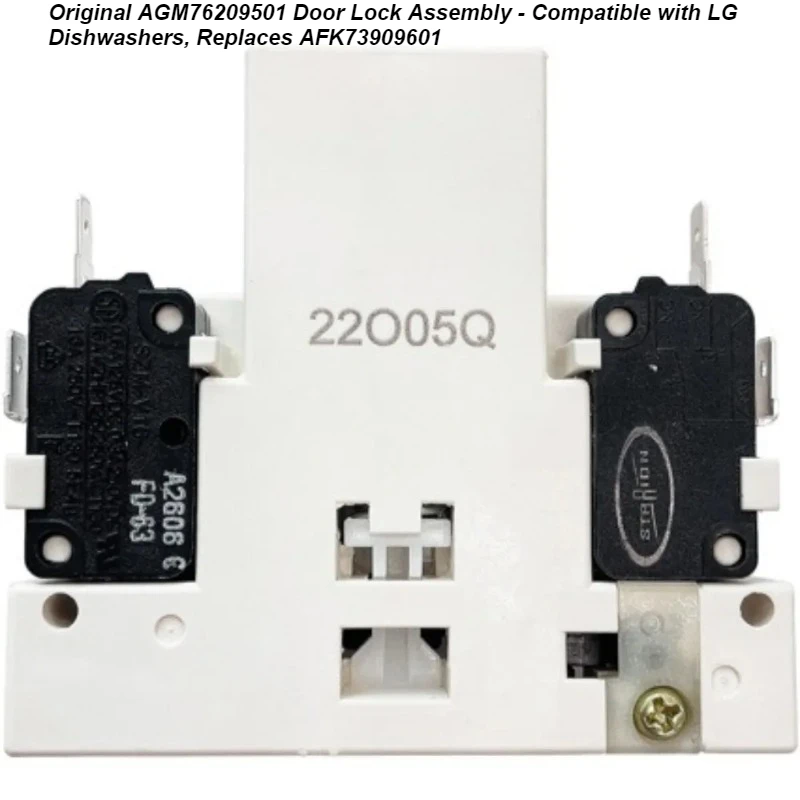 

Original AGM76209501 Door Lock Assembly - Compatible with LG Dishwashers, Replaces AFK73909601