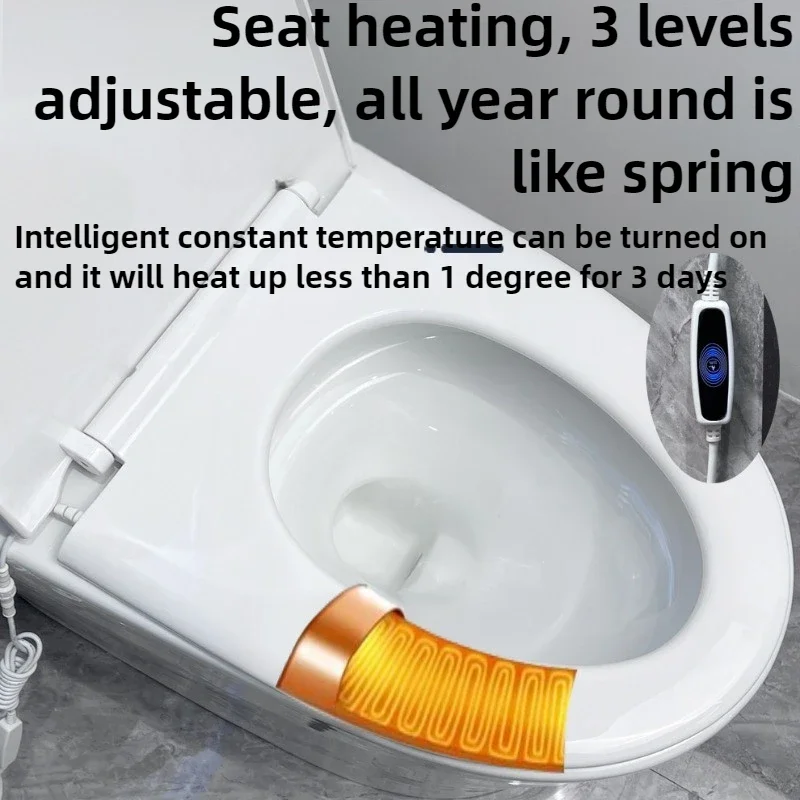 Excellent 220V Energy-saving Heating Toilet Cover Household General Toilet Cover Intelligent Heating Constant Temperature Waterp