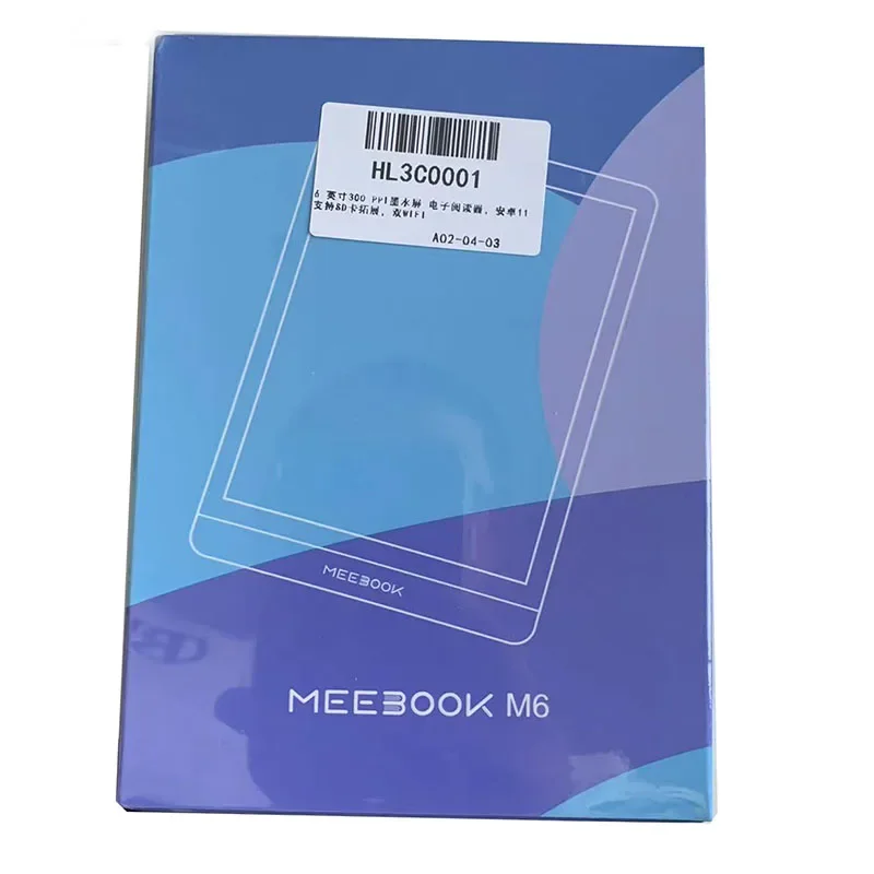 

Real Meebook M6 Ereader 6" E-ink Screen E-Book Reader with Dual Color Frontlight 3G/32GB 8-core Android 11 Reader Book 300 PPI