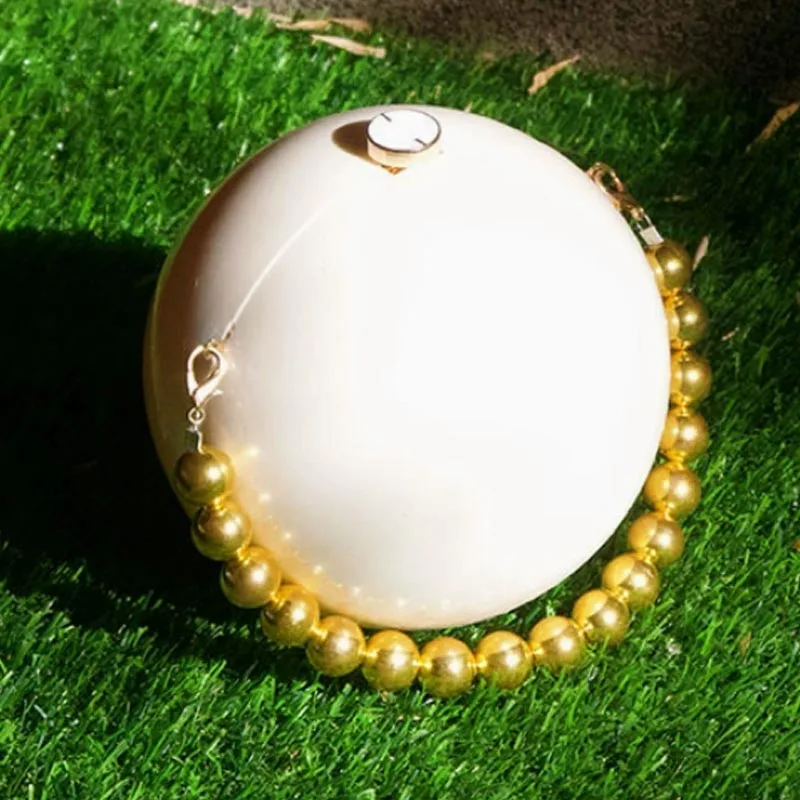 

Luxury Designer Bowling Bag pvc Armpit Bag Lady Mini Purse Party Evening Clutch New Fashion Round Ball Women's Handbag