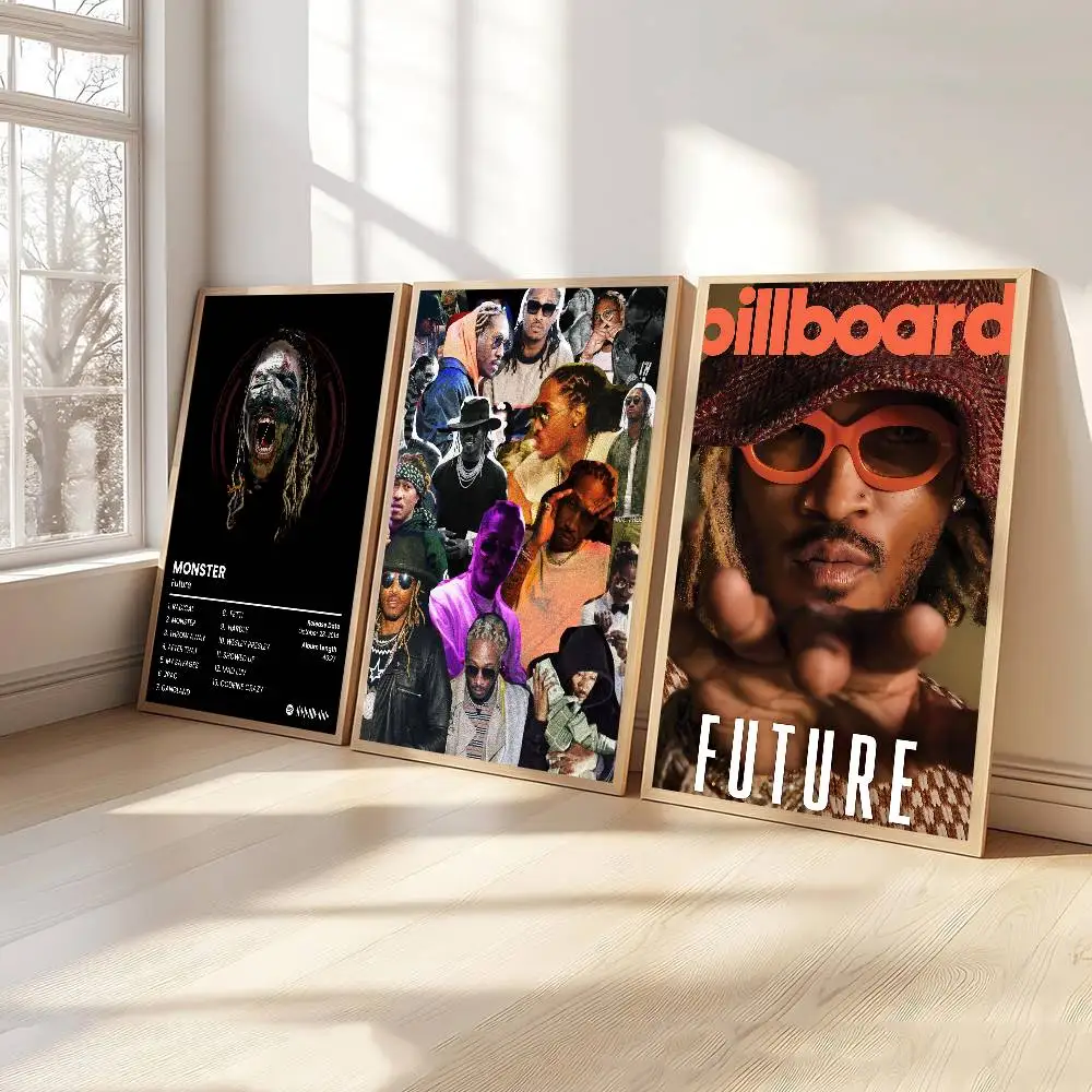 المستقبل الهيب هوب مغني الراب الكلاسيكية أنيمي المشارك للماء ورقة ملصق مقهى بار غرفة جدار ديكور #2