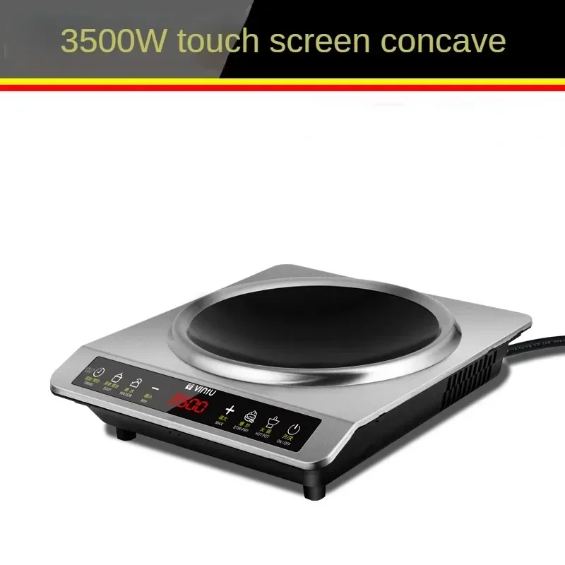 Concave Induction Cooker 220V 3500W Induction Stove English Menu Induction Cooktop Hot Pot Fogão De Indução Cocina Electrica