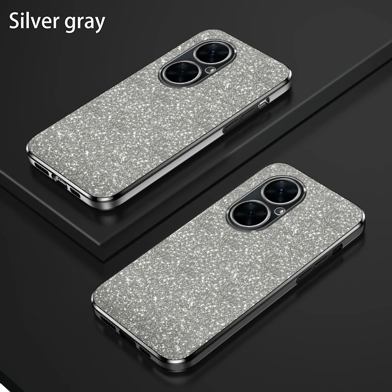 For Huawei Nova 11i Case Huawei Nova 11i Phone Case MAO-LX9 MAO-LX9N Luxury Gradient Glitter Plating Silicone Back Cover Funda