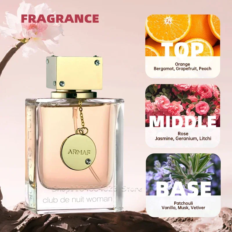 عطر Armaf Club De Nuit للنساء Eau Pheromone عطر نسائي عربي كولونيا فرمون للرجال كولونيا للرجال مكياج