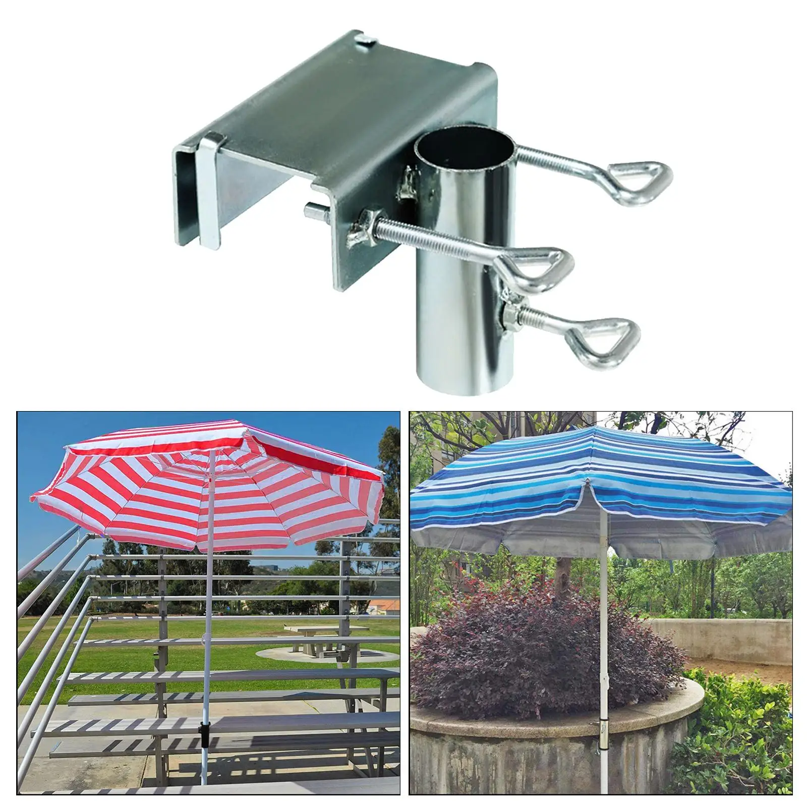 Gazechimp Umbrella Holder Chair Clamp Patio Parasol Stand Garden Holding Bracket