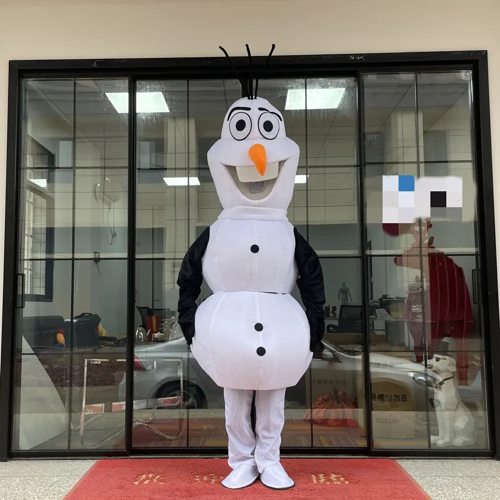 Cosplay Frozen Snow man Olaf character Mascot costume Advertising stage perform Fancy Dress birthday Party Animal carnival props