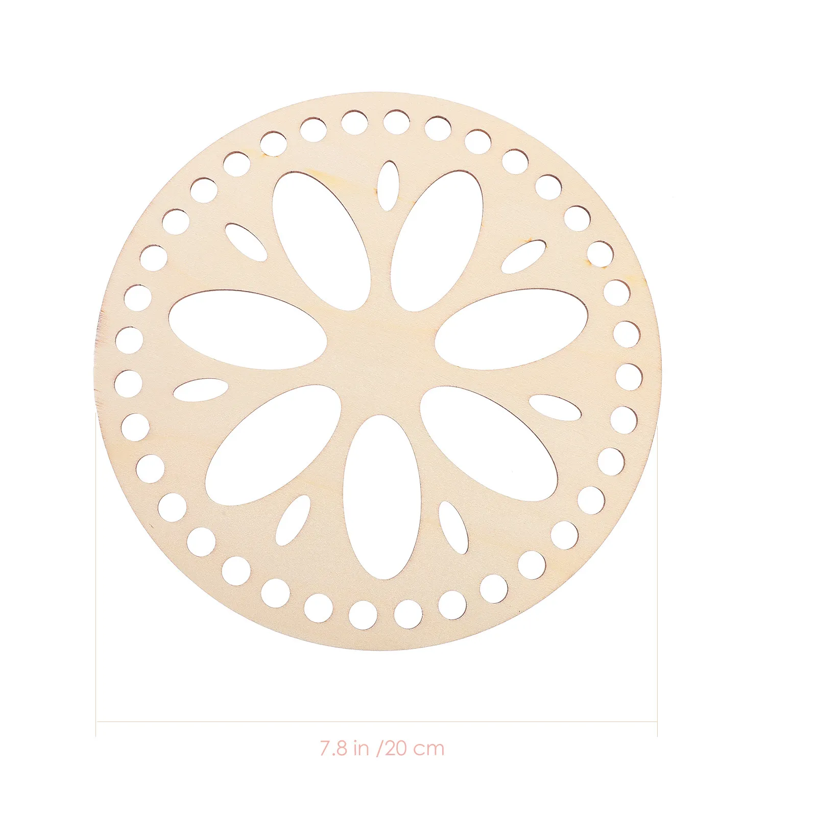 2Pcs Wooden Bag Bottom Round Crochet Basket Base DIY Handbag Shaper Pad for Shoulder Crossbody Bucket Bags Craft Supply - view 3