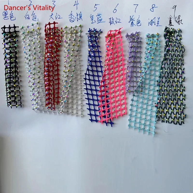 Top de disfraz de danza del vientre para mujer, top de malla con piedras ostentosas, ropa de baile Oriental para niña