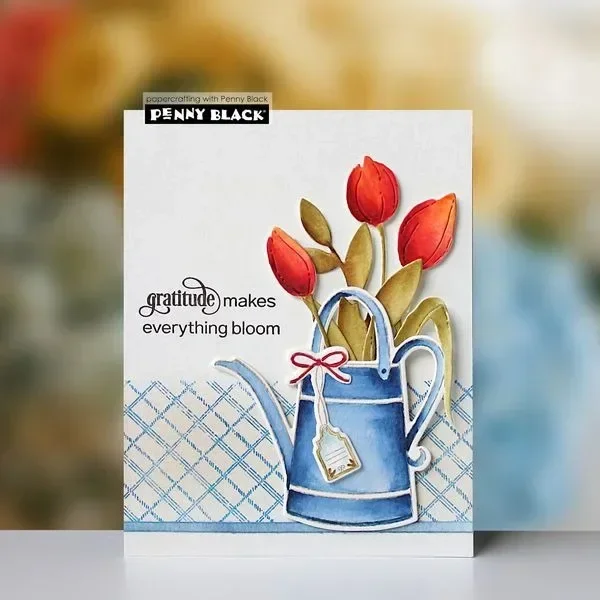 Tulip Quartet Stamps 2026 New Metal Cutting Dies For DIY Scrapbooking Crafts Maker Photo Album Template Handmade Decoration