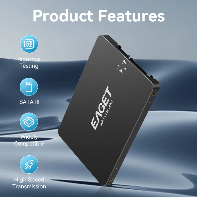 EAGET S205 2.5 Inch SATA III Internal SSD Solid State Drive 128GB 