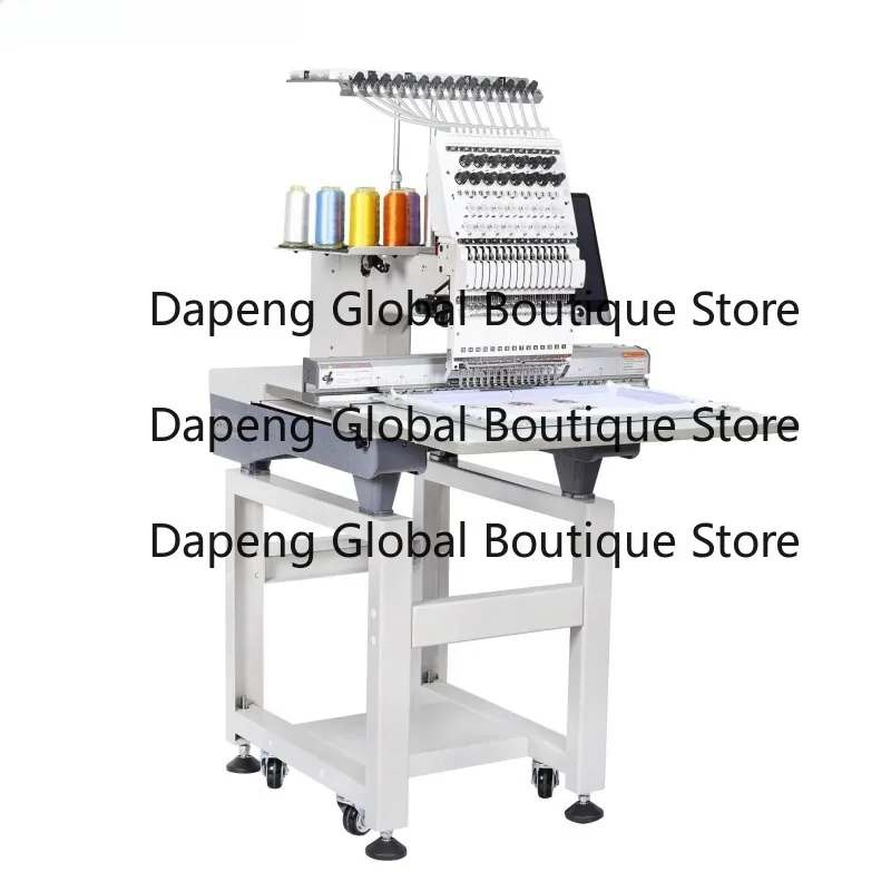 Single Head 12 15 Needle Computer Controlled Embroidery Equipment Household Fabric Pattern Sewing Machine