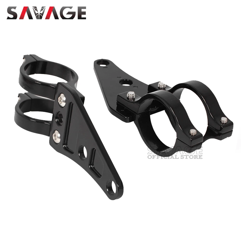 For 41mm Fork Motorcycle Headlight Mount Bracket Clamp Head Lamp Support Turn Signal Light Holder Chopper Cafe Racer Accessories