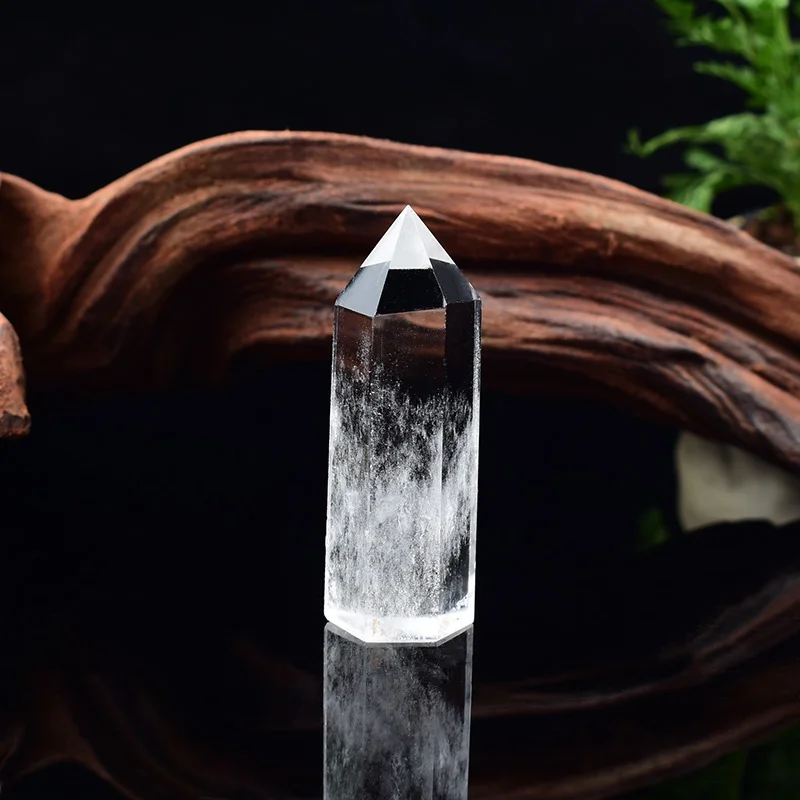 1pc Natural Crystal Stone Clear quartz Point Healing Stone Home Decor Mineral Specimen Reiki Crafts Souvenir Pillar Unique Gift