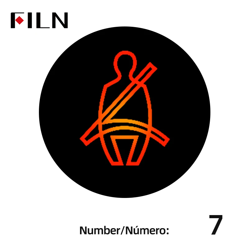 FILN 12V 24V Symbol Pilot Led Light Metal Indicator 8mm 10mm 12mm 14mm 16mm Car Dashboard Truck Dash Construction Marine