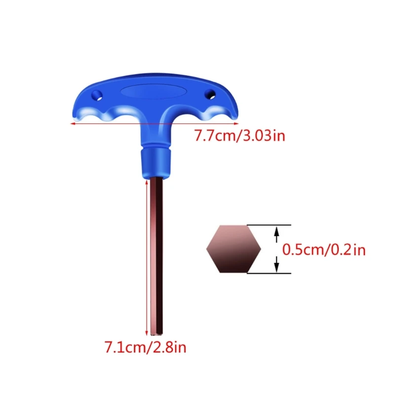 실용적인 T 핸들 알렌 렌치 도구 가구 조립 및 유지 관리를 위한 긴 핸들 알렌 육각 키 표준 KXRE