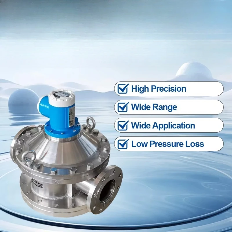 Jingjie OEM Fuel Oil Gauge LCD Digital Display Elliptical Gear Flow Meter Heavy Liquid Water LC Oval Gear Flowmeter