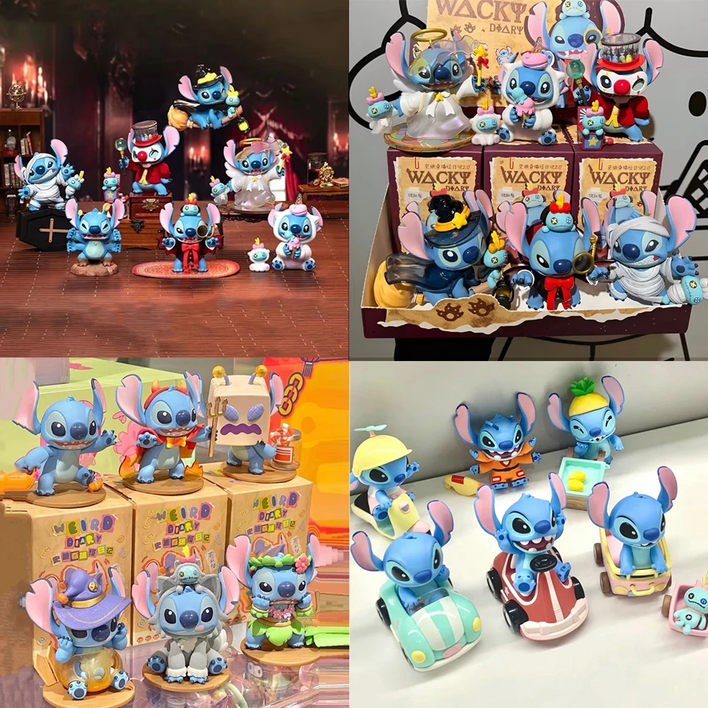 

Disney Cute Stitch Blind Box Weird Diary Series Аниме Фигурки Mystery Box Коллекционная кукла из ПВХ Kawaii Игрушки Декор комнаты Подарок для девочек