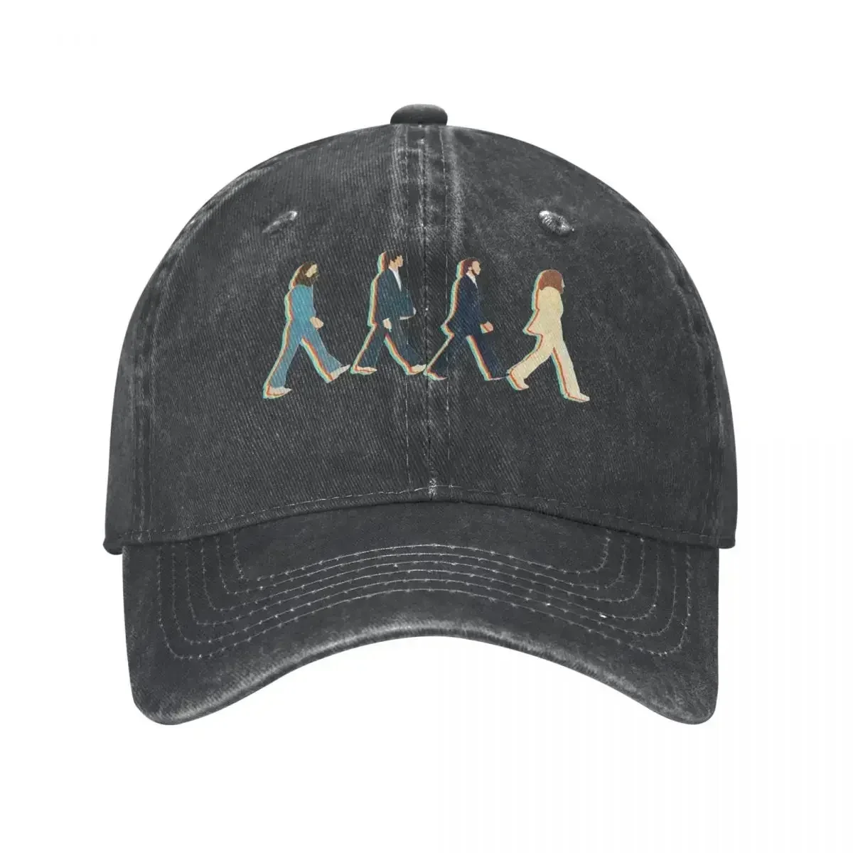Gorras de béisbol informales de música de carretera The Beatle, gorros de mezclilla desgastados de estilo Unisex, gorras de ajuste ajustables para viajes al aire libre