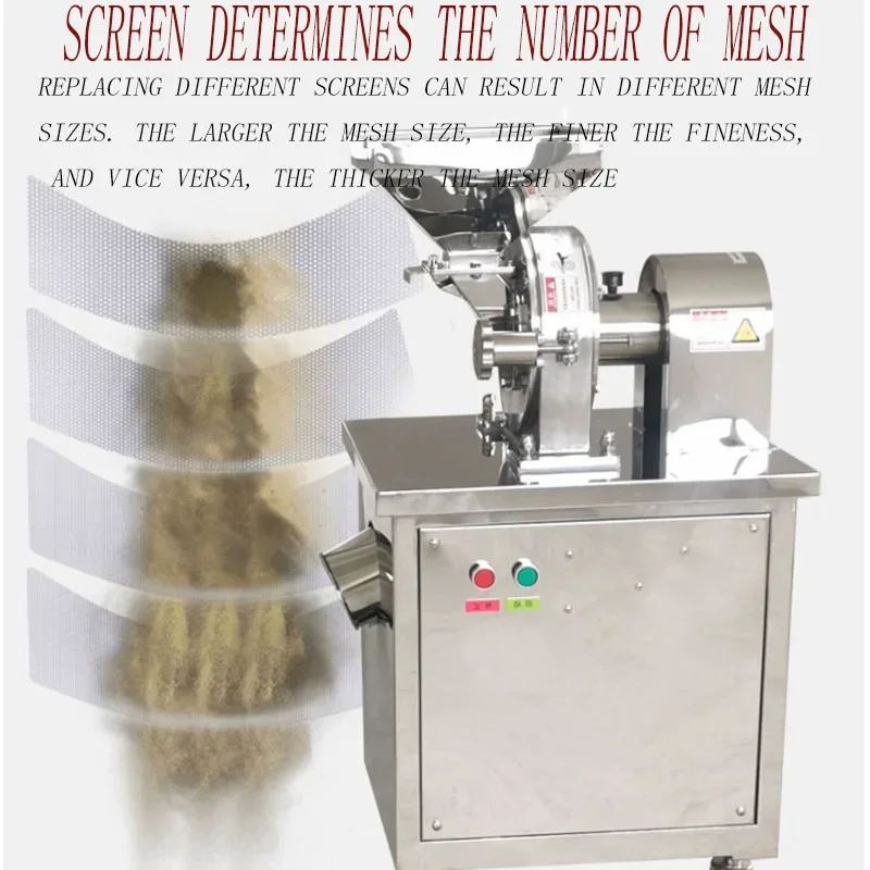 Stainless Steel Universal Pulverizer Corn Grinding Machine Cocoa and Grain Grinding Machine