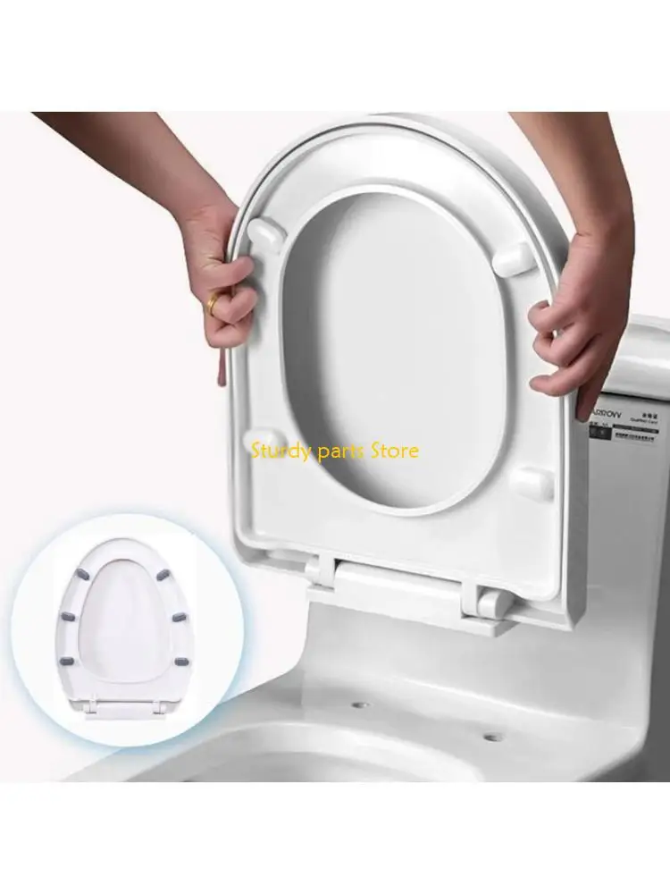 

97QC 1Pc Slow Down Seats Cover Lid Thickened Bathroom Home Accessories ABS Texture