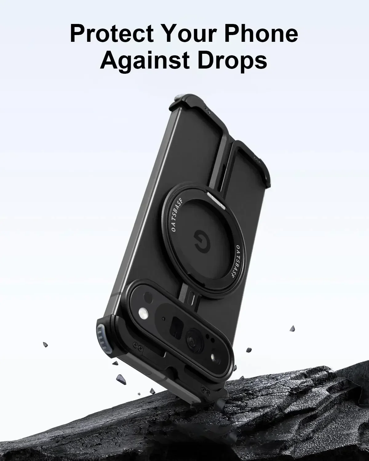 Oatsbasf Phone Case for Google Pixel 9 / 9Pro XL 9 Pro Flod Frameless Case w/ Magsafe Kickstand Magnetic Holder Protective Cover