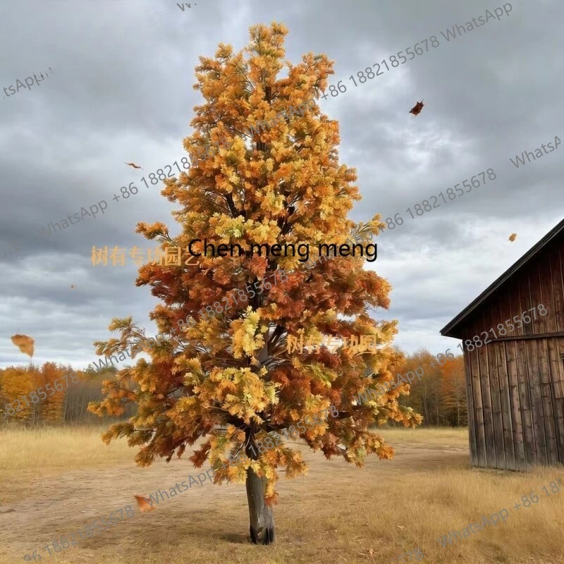 Simulated water shirt tree cedar snowshirt beauty pine cypress tree ginkgo Christmas tree shape fake hotel scenic spot