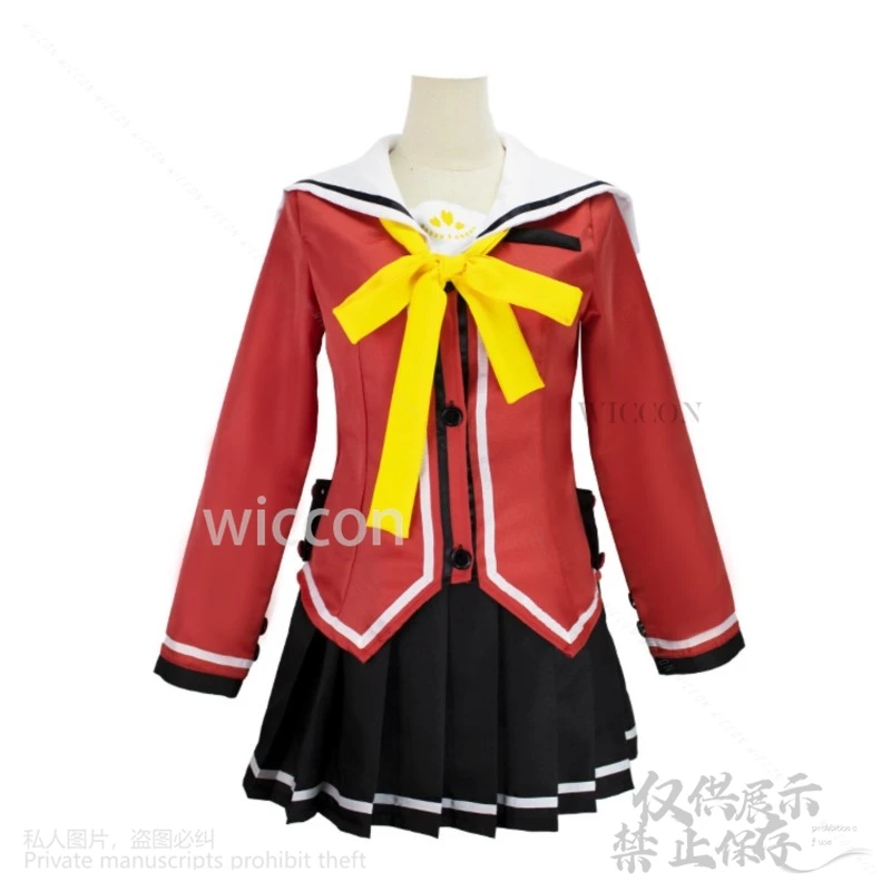 Anime Charlotte Cosplay Tomori Nao Costume JK School Uniform Japanese Jirai Kei Girls Bunches Wigs Loli Lolita Kawaii Customized