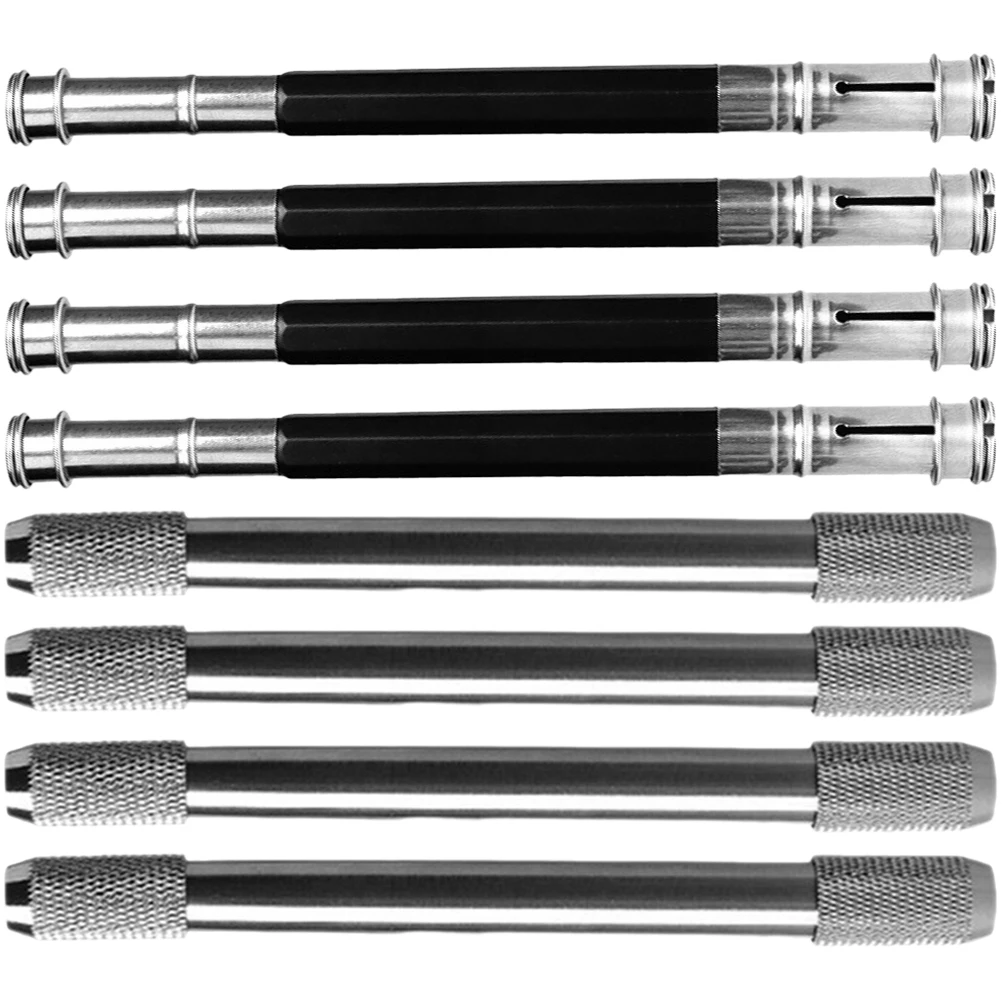 

8Pcs Pencil Extenders Metal Holder for Sketching Artists Pencil Lengthener Extension Tools School Office Supplies