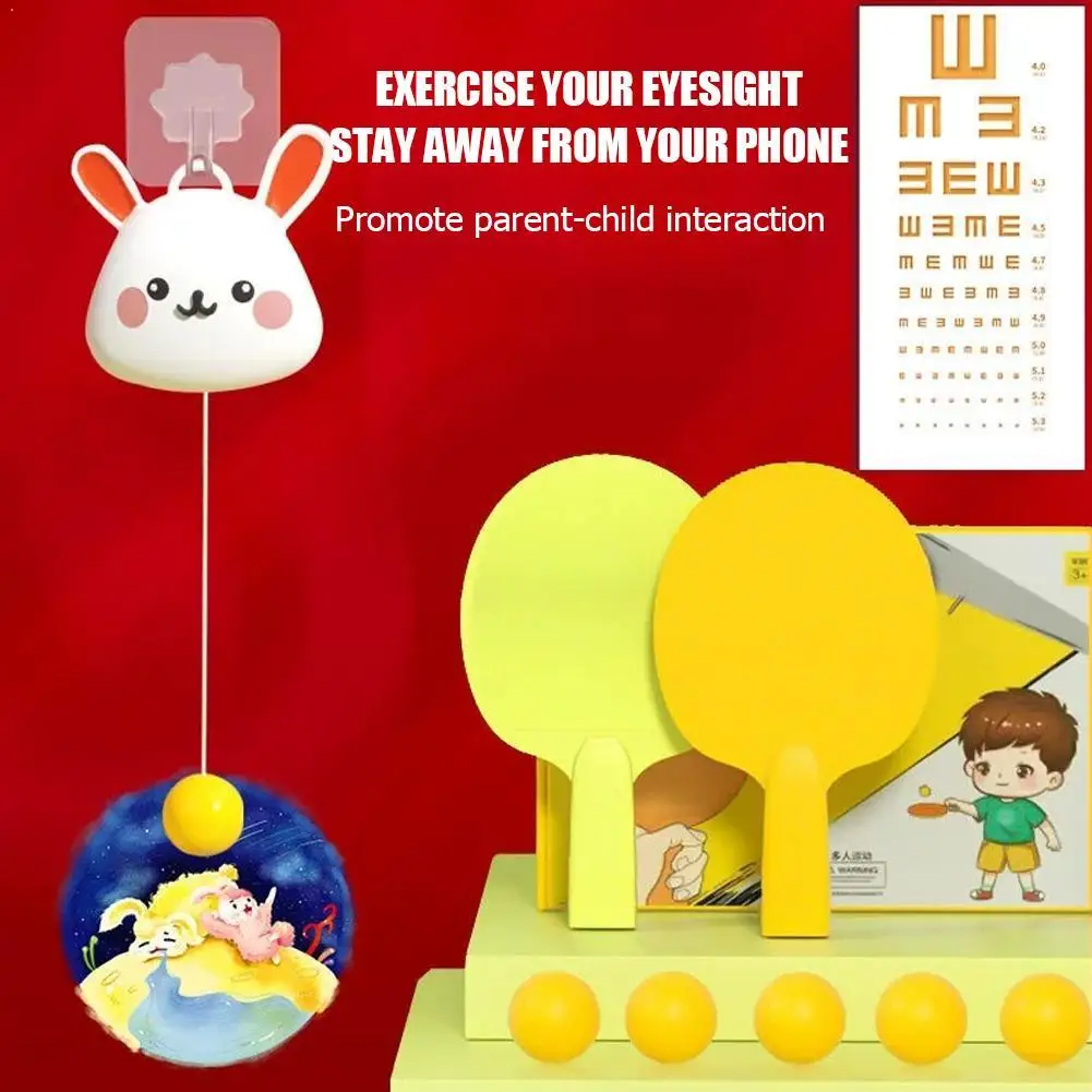 Hanging Table Tennis Trainer for Kids Indoor Portable Training Toy Eyesight Parent-child Interaction Sports Toy