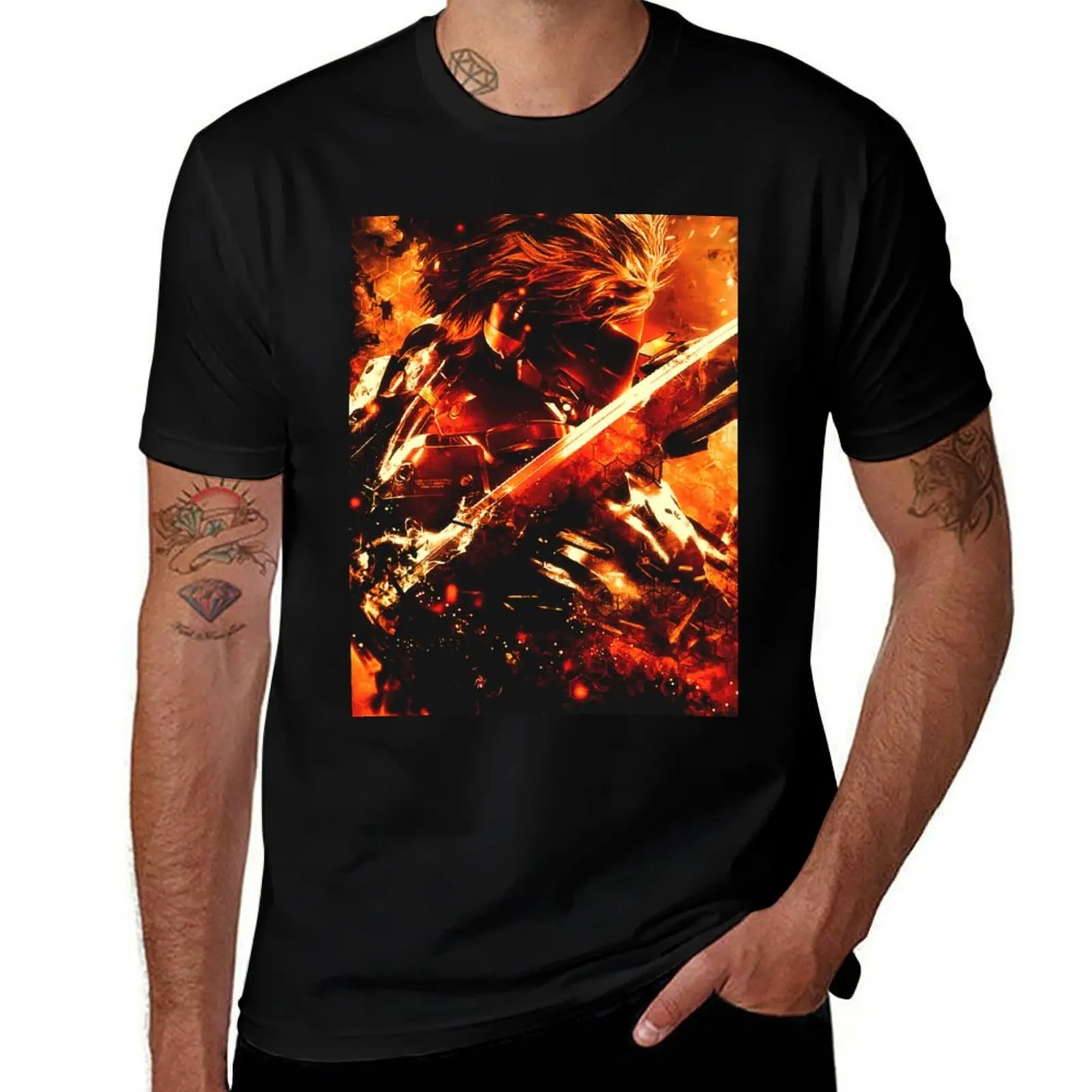 

Gear T-Shirt t Rising T-Shirt shirt man t shirts Raiden shirt funny t essential man graphic Metal