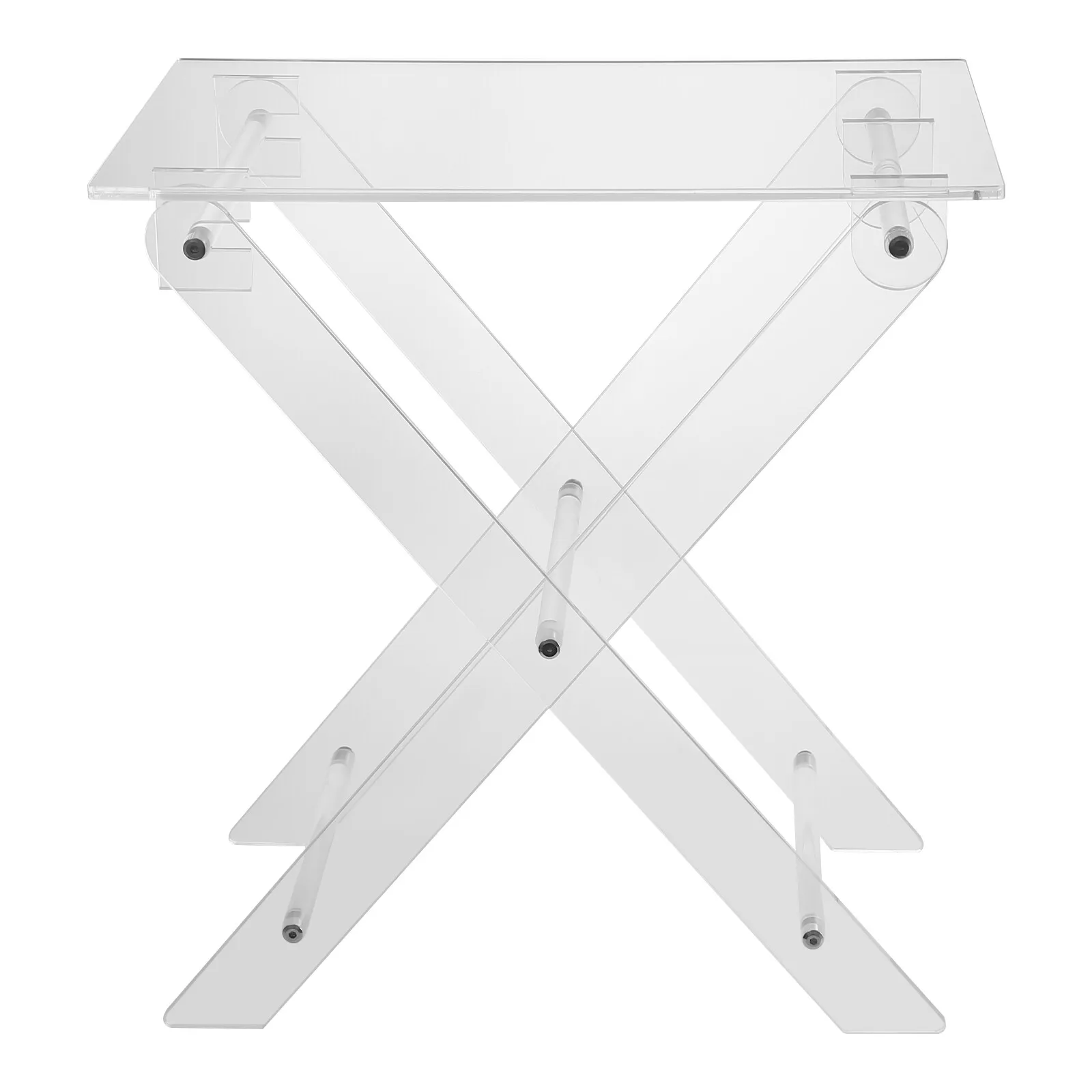 Café TablesFoldable Acrylic Laptop Stand Multi Functional Table for Living Room Bedroom