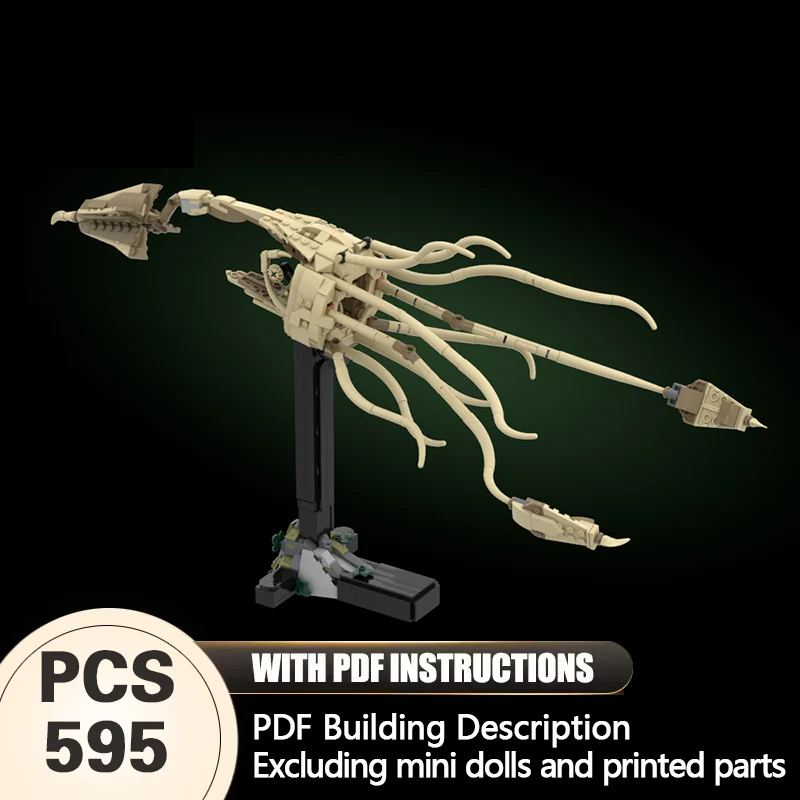 Creators Animal Series Model MOC Building Bricks Tusoteuthis Fossil Modular Technology Gifts Holiday Assemble Children Toys Suit