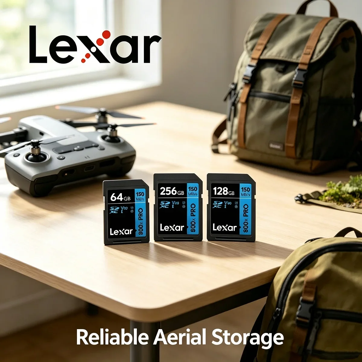 Lexar Memory Card 800x Pro SD Card Read 150MB/s SDXC Flash Card V30 UHS-I SDHC 32GB 64GB 128GB 256GB Storage Card For Camera
