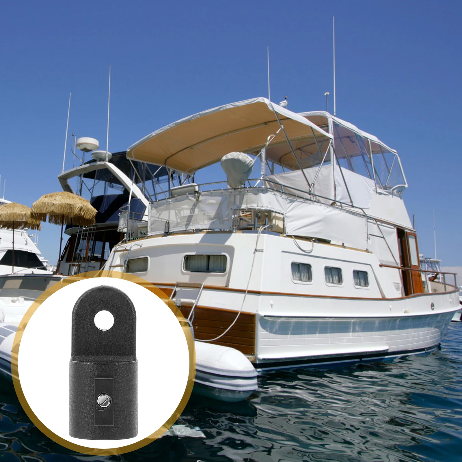 

Marine Boat Cap Part Sturdy Light Weight Cover for Fishing Boats Yachts Canoes Convenient Usage Small Cap Component Canopy Eye