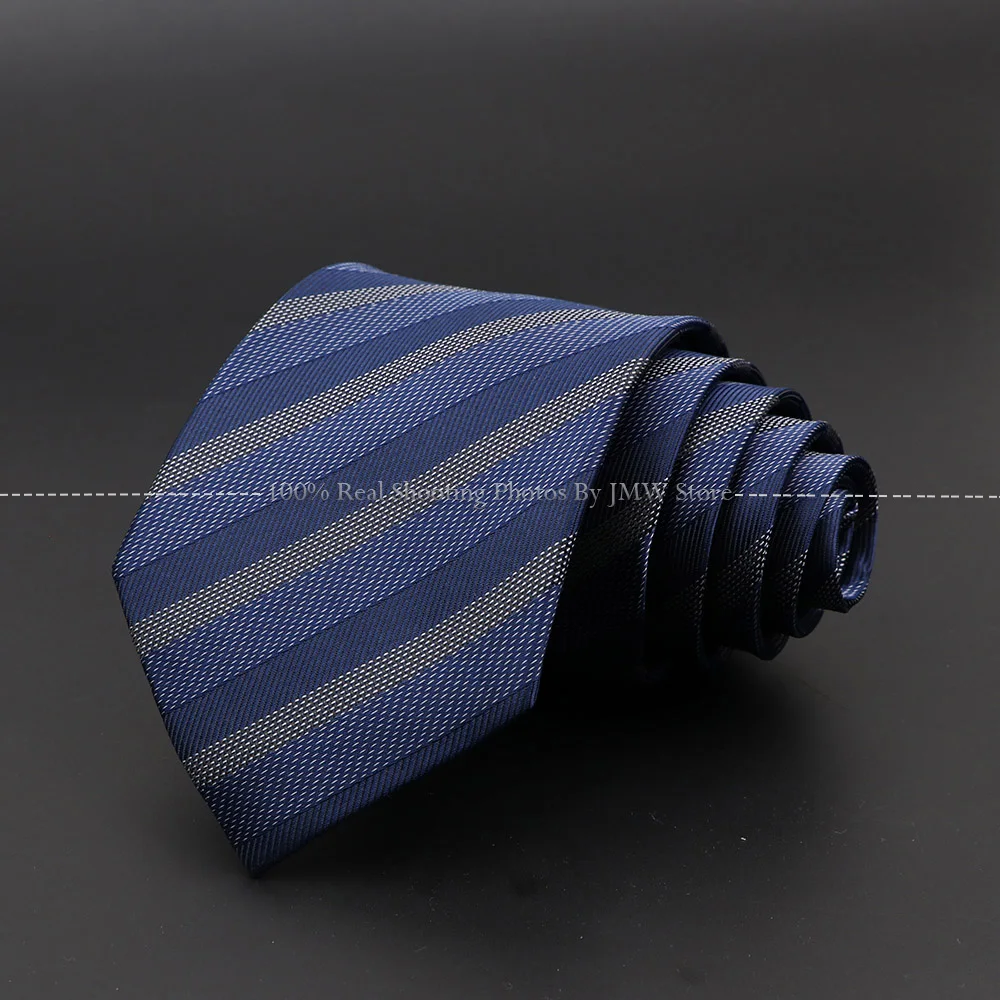 Corbata de flores de Cachemira a rayas para hombre, corbatas de negocios, azul sólido, accesorios de cuello de novio, regalo, nuevo diseño, envío directo