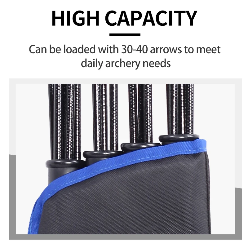 Archery Arrow Quiver Bag 4 Tubes With Waterproof Adjustable Belt Bow and Arrow Holder Outdoor Hunting Shooting Sports Equipment